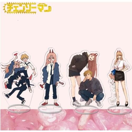 Chainsaw Man Anime Figure Power Denji Action Figures Acrylic Stand Model Toy Desk Decoration DIY Anime Lovers Birthday Xmas Gift