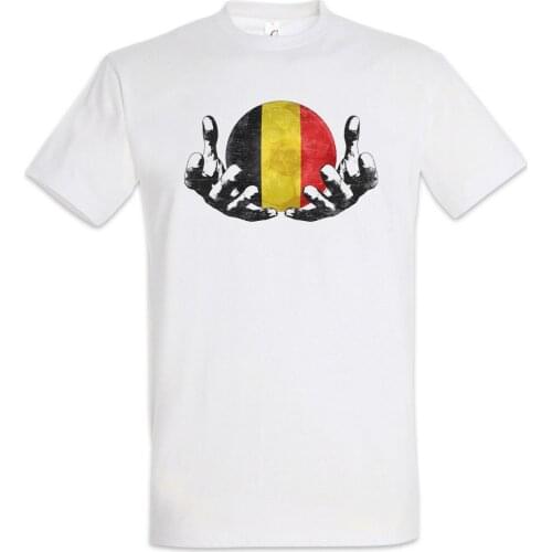 Belgium Footballer Magic Ball T-Shirt Belgian Soccers Flag World ManS Summer Fashion Homme Solid Fitness Button Up Shirts