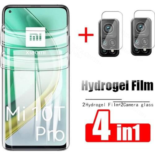 Mi 10t pro hydrogel film screen protector for xiaomi 10 t lite 11x pro 11 ultra protective film little f3 m3 x3 pro camera glass