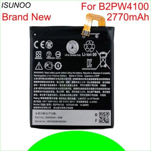 ISUNOO 5pcs/lot 2770mAh B2PW4100 Replacement Li-Polymer Battery For HTC google pixel nexus S1 Battery