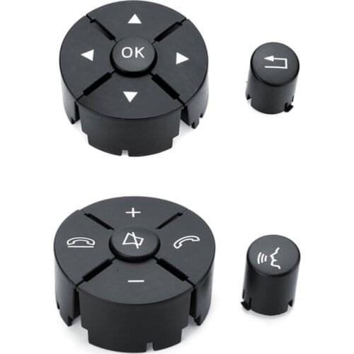 Left+Right Car Inner Part Steering Wheel Worn Button Cover Switch For Mercedes For Benz W204 W212 C200 E260 E320 Glk260