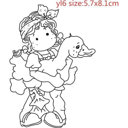 Yulan Girl Metal Cutting Dies And Stamps Dies For Scrapbooking Album Embossing New Dies For