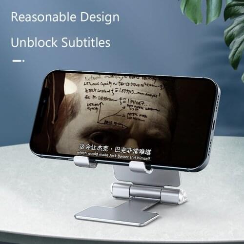 Metal Mobile Phone Holder Stand Tablet stand Foldable Cell Phone Portable Desk Aluminum Adjustable Holder for iPhone iPad Pro