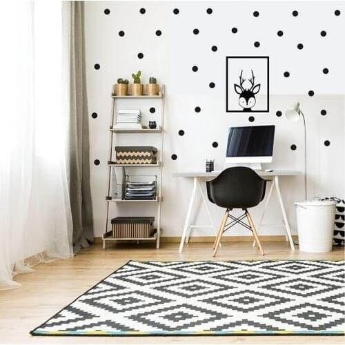 Cute dear hear dots wall stickers for kids room nordic style baby nursery wall art decal home decor vinilos parede mural A745