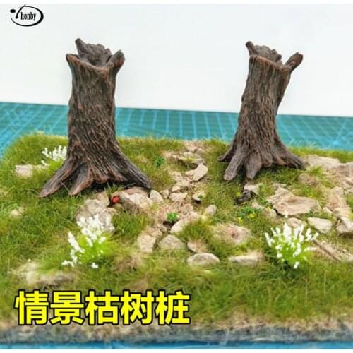 Scene Making Sand Table Tree Stump Miniature Landscape Scene Tree Terrain Construction DIY Tree