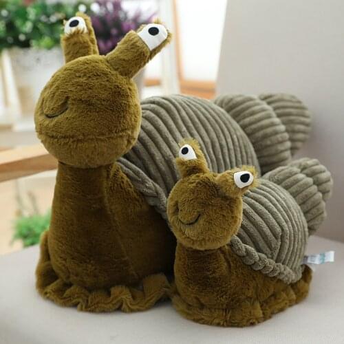 2021 new simulation cute snail plush toy 28cm/40cmPP cotton doll pillow cushion creative animal toys birthday Christmas gifts