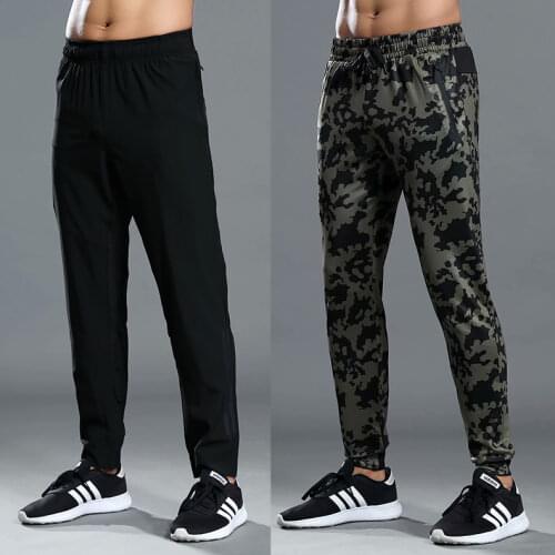 New Sport Pants Men Running Pants With Zipper Pockets Training and Joggings Men Pants Soccer Pants Fitness Pants For Men