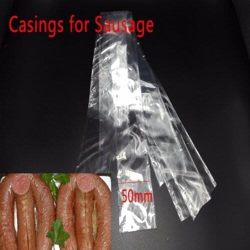 Plastic Casing Inedible Casings 3 Meters Casings for Sausage Salami Wide50mm