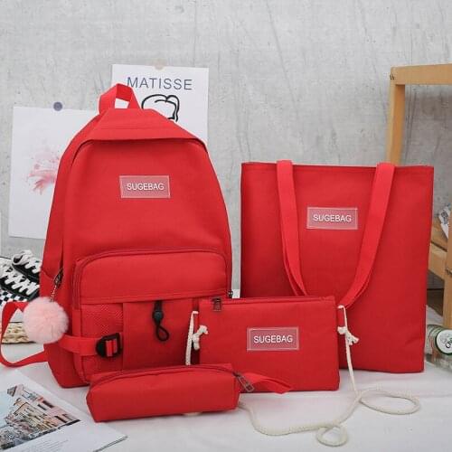 Schoolbag female Korean high school student simple backpack Harajuku middle school student junior high school student backpack