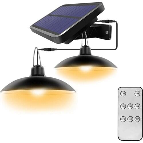 Solar Pandent Lights,Remote Control Waterproof Solar Shed Lights With Cord, For Courtyard, Garden, Patio, Corridor