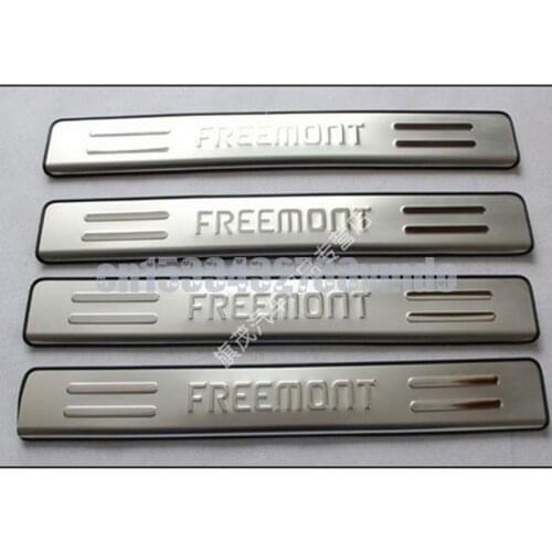 High quality Car styling Stainless steel Door Sill Scuff Plate panel kick step protector threshold For FIAT Freemont 2012-2019