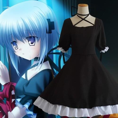 Adults Rewrite Cosplay Lovely Kobe Bird Anime Costume Clothing Girls Lolita Dress Suits Soft Lovely Maid Dress Suits