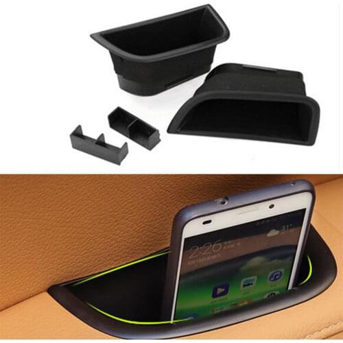For Volvo S80 XC70 V70 Front Door Handle Storage Box Container Organizer Bin Tray Cup Holder Case Car Styling Interior Accessory