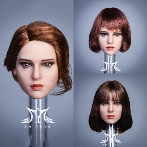 YMTOYS YMT038 1/6 Marty Head Sculpt Female Soldier Head Carving Model Fit 12'' Action Figure Body In Stock