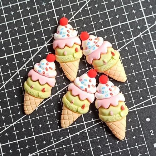 1pcs/lot resin flat back Simulation cherry ice 38mm Cabochons Scrapbooking Hair Bow Center DIY Christmas decration