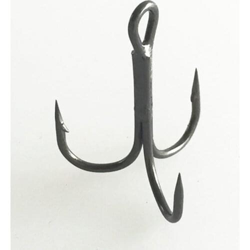 100pcs Triple FishHook High-carbon Steel Treble FishHooks Fishing Tackle Hooks Size range 16-92mm Triple FishHooks Fishing Hooks
