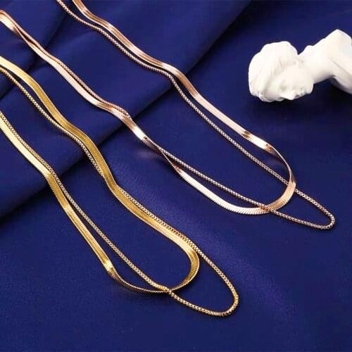 2021 High Quality Korean Gold Silver Fine Jewelry Women Fairy Double Chains Necklaces for Female Star Moon Pendant Mom Gifts