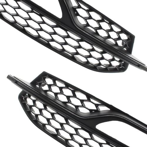 2x Front Fog Light Grilles Replacement for Audi A3 S3 13-17 Dust-proof