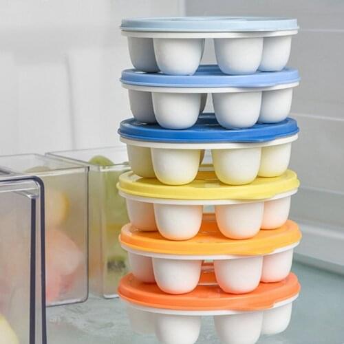 3Pcs/set Ice Cube Tray Homemade Ice Cube Mold Flexible Ice Molds Box With Cover for Whiskey Cocktail Ice Cream Tools