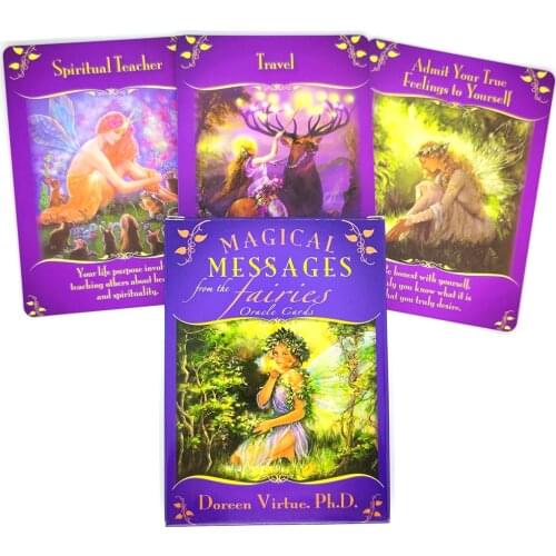 Magical Messages From The Fairies Oracle Card Tarot Cards And PDF Guidance Divination Deck Entertainment Partys Board Game 44PCS