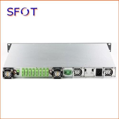 8 ports EDFA, 21dBm per port, 1550 nm, with embedded WDM, 2 power supllies, with smnp, SC/APC connectors