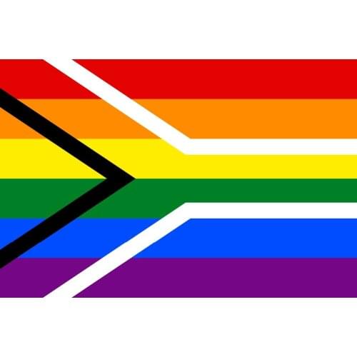 90*150cm Gay pride flag of South Africa Flag The rainbow flag