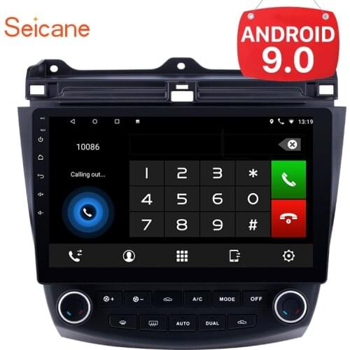 Seicane 9 inch 2din Android 10.0 For Honda Accord 7 2003 2004 2005 2006 2007 Car GPS Multimedia Player Support Radio wifi SWC