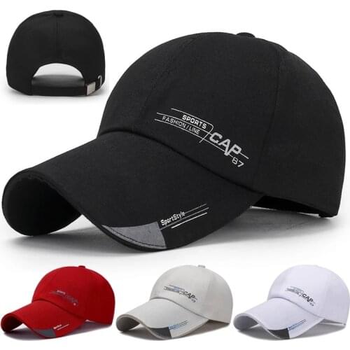 Quick-drying Sport Baseball Cap Sunscreen Curved Sun Hat Solid Color Fashion Adjustable Hat Women Men Outdoor Street Hip-hop Hat