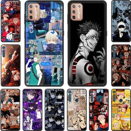 Jujutsu Kaisen Gojo Satoru Anime Phone Case For Motorola Moto G9 Play One Fusion Plus G8 Power Lite One Hyper Edge E6s Cover