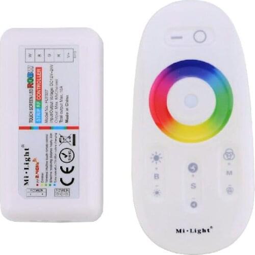 DC 12V 24V LED Controller RGB RGBW 2.4G RF Remote Control Mi Light Touch Screen Color Changing Brightness Adjustable Dimmer ROSH