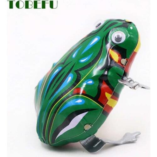 Kids Classic Clockwork Frog Nostalgic Retro Children Puzzle Education Toys For Baby Infant Birthday Christmas Gifts