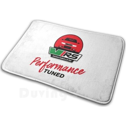 Fabia Vrs Performance Tuned - Red Carpet Mat Rug Cushion Soft Non - Slip Skoda Fabia Vrs Fabia Vrs Vrs Tdi Tuned