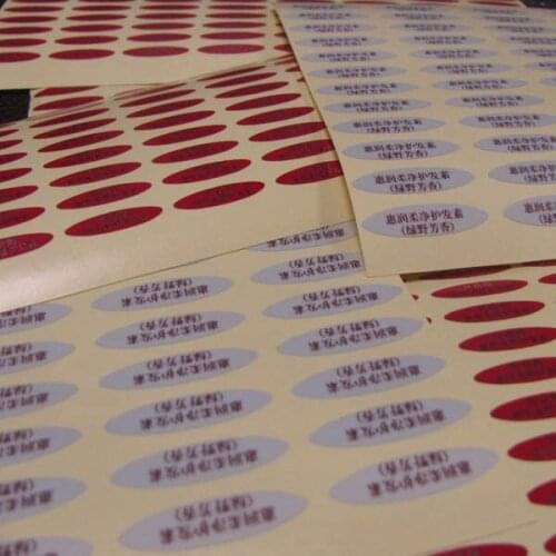 Customized self adhesive paper labels printing