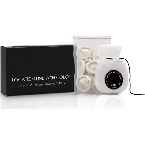 Pinkiou Brow Mapping Tool Pre-Inked Microblading String Permanent Makeup Location Line with Color