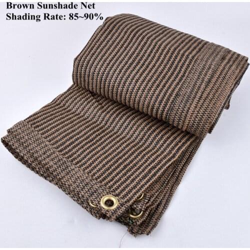 0.9x5m Coffee Color Sunshade Net Garden Succulent Plant Sunblock HDPE Anti-UV Shading Net Swimming Pool Cover Balcony Sun-proof