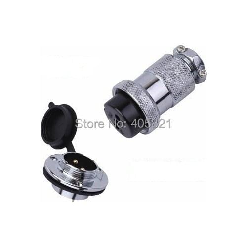 Circular Connector Socket Plug 25mm 8pins with dust proof cover