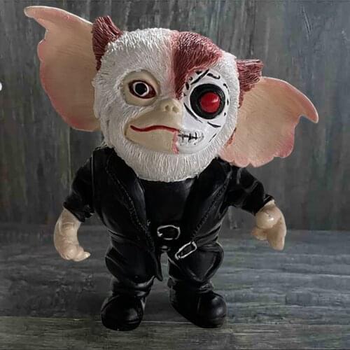 Halloween Gremlins Doll Deluxe Resin Dancing Gizmo Window Cling Plush Gremlins Gizmo Hand Puppet Handmade Model Dolls Decor Prop