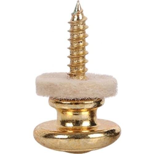 Fashion Copper Guitar Bass Strap Pins Tail Nail Lock Button Pegs Screw Flat Heads Electronic Guitar Electronic Bass For Musical