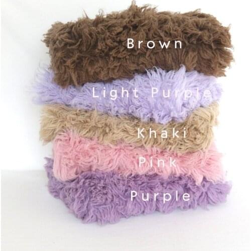 Natural Large Flokati Rug Newborn Photography Props Curly Wool Blanket Lamb Fur Bean bag Cover Posing Backgdrop Wool Fabric Prop