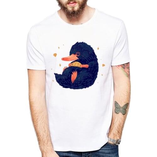 Newest Summer Mens Fashion Funny The treasures of NIffler T-shirts men Printed Short Sleeve White Tops