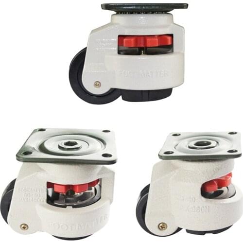 Rubber Foot Foot Level Adjustment Equipment Cart Caster 60Kg Load Capacity Furniture Leveling Roller Master Foma Wheel