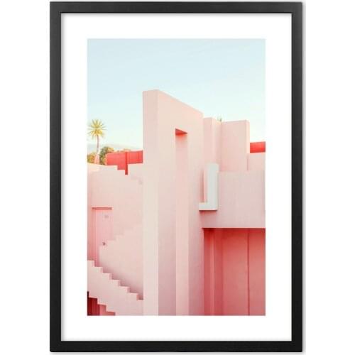 Pink Royal Hawaiian Hotel Photography Wall Art Print Paper Painting Nordic Posters And Prints Wall Pictures For Living RoomDecor