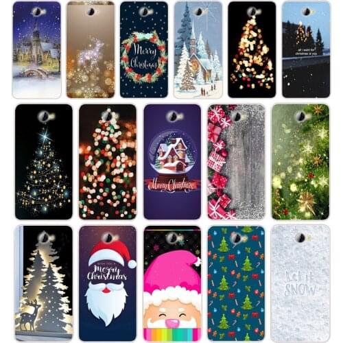 23christmas lights gift Silicone TPU Protective Cover Phone Case On Case For Huawei Y3 II Y5 II Nova 5T GR3 P40 Lite E Case Soft