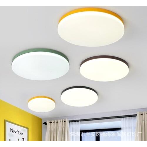 Nordic chandeliers ceiling led panel lights living room decoration luminaria led Ceiling Lamp Fixtures AC85-265V Bedside Alumin