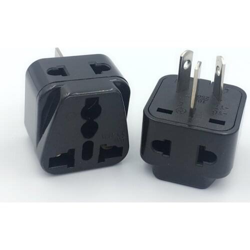 Universal to AU, China, New Zealand, Argentina 2-Outlet Port Electrical Plug Adapter - AC 100~250V- 10A Max White Color