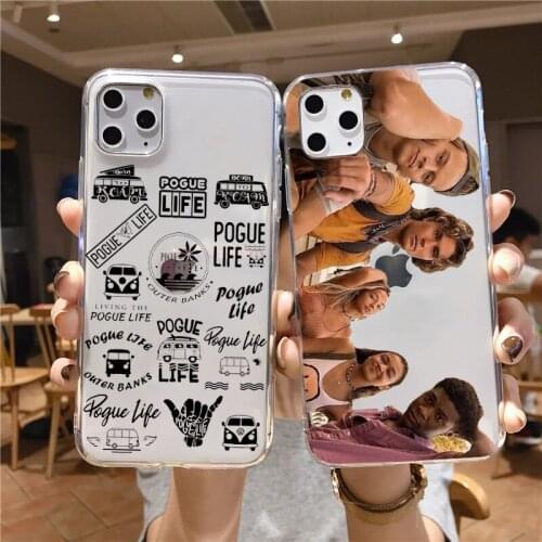 Outer Banks - Livin' The Pogue Life Soft Shell Phone for Iphone 12 7 8 6s Plus X XS XR XSM 11 11Pro Cute Transparent Case Cover