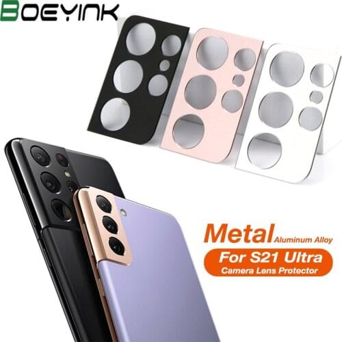 For Galaxy S21 Ultra Camera Lens Protector Metal Aluminum Alloy Film For Samsung Note 20 S20 FE S21 Plus ZFold 2 Camera Len Film