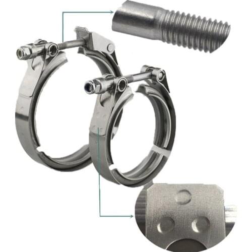 1.5/1.75/2.25/2.5/3 inch V-band Clamp Stainless Steel Flange Male-Female Stainless Steel Auto Accessory