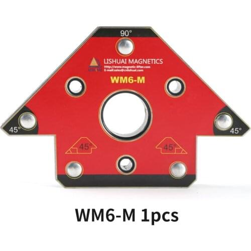 1 Pcs Strong Magnetic corner Welding Holder non-perforated Neodymium NdFeB magnet for welding Arrow Positioner Locator WM6-M