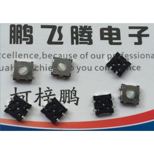 10PCS/lot TSW-3AS2-GT50 Japanese god 6.5*6.4*1.5 touch switch, double double-click two-stage camera button, patch 4 feet